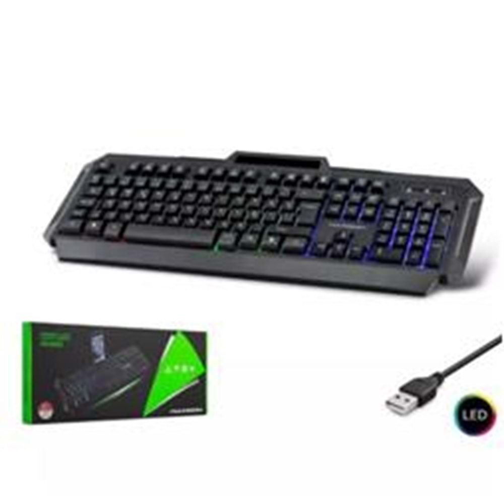 Hadron Hdx2605 Kablolu Oyuncu Klavye Led Q Siyah