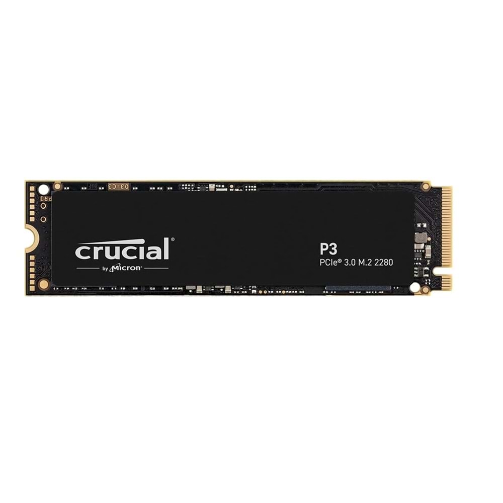 Crucial 1TB P3 M.2 NVMe PCIe CT1000P3SSD8 3500 - 3000MB-s 5 YIL Garanti Gen 3 Ssd