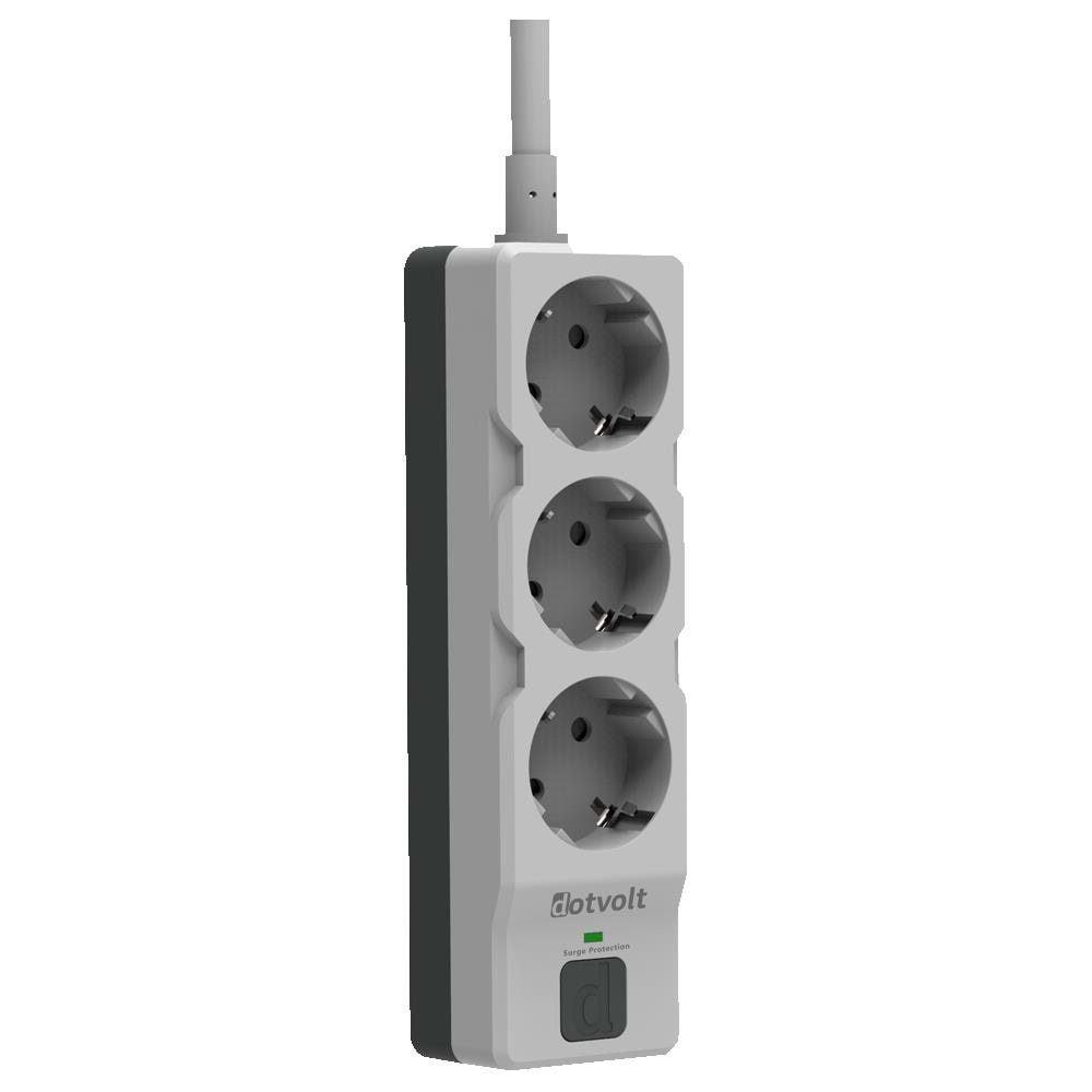DOTVOLT SURGE HUNTER 3 LU 1.5MT ENERJI KORUMA PRIZI (1050 J)