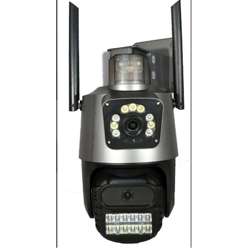 Apronx APX-WP242 6Mp 2.8mm Çift Kamera 19 Led Wifi PTZ