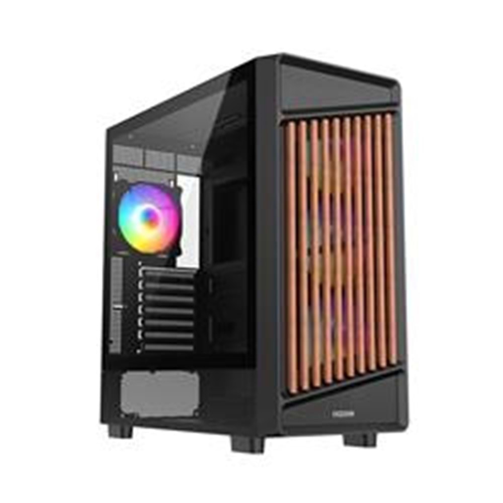 FAZEON F19 750W 80PLUS BRONZE 4x120mm ARGB Fanlı ATX Siyah Bilgisayar Kasası
