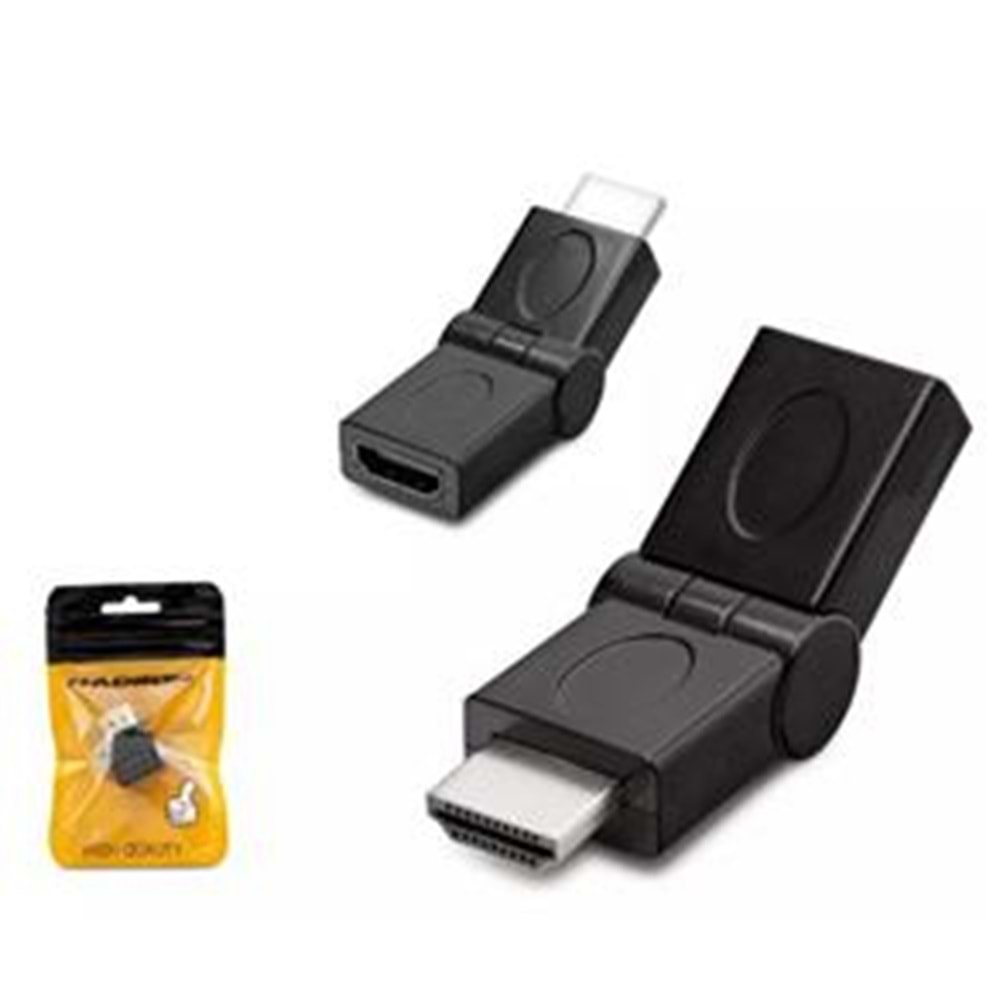 Hadron Hdx1257 Hdmi To Hdmi F Çevirici Mafsallı Siyah