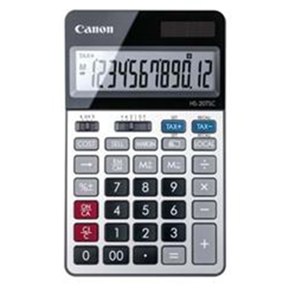 Canon HS-20 TSC 12 Hane Metal Kasa Masa Üstü Hesap Makinesi