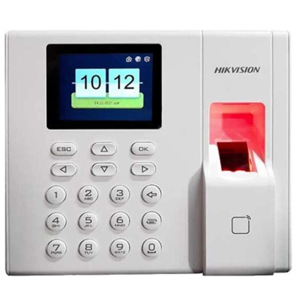 Hikvision DS-K1A8503EF-B Parmak İzi ve Proximity Kart Okuyucu Bağımsız Terminal(LCD,Keypad Batarya)
