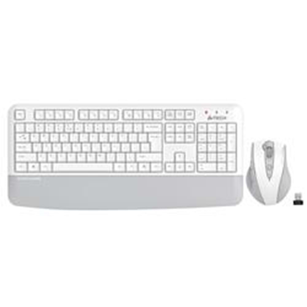A4 Tech FG2500S Beyaz Plus 2.4GHz FN-MM Türkçe Q 3200DPI Klavye & Mouse Set