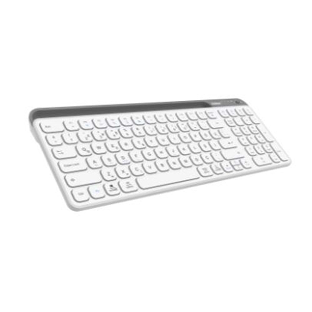 Everest KB-BT90 Beyaz-Gri Bluetooth+ 2.4Ghz Q Mac-Win-Android-Ios Uyumlu Kablosuz klavye