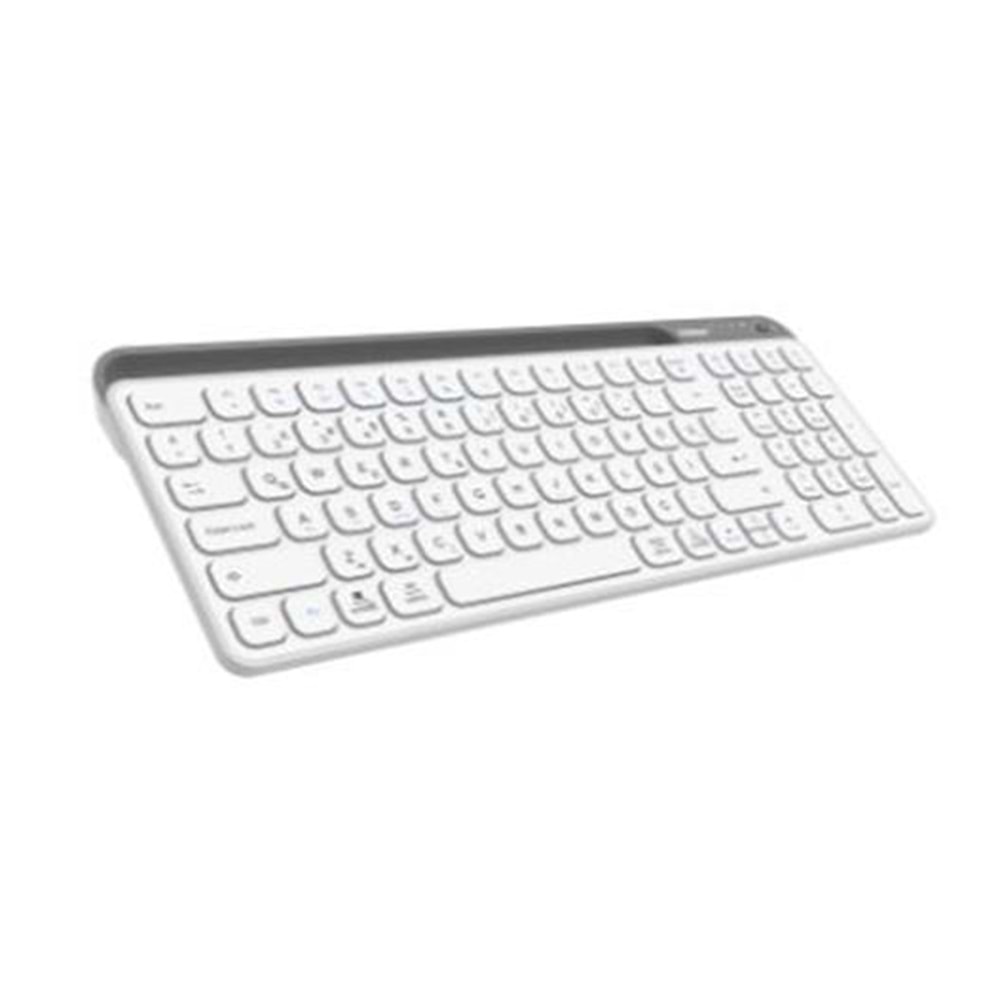 Everest KB-BT90 Beyaz-Gri Bluetooth+ 2.4Ghz Q Mac-Win-Android-Ios Uyumlu Kablosuz klavye