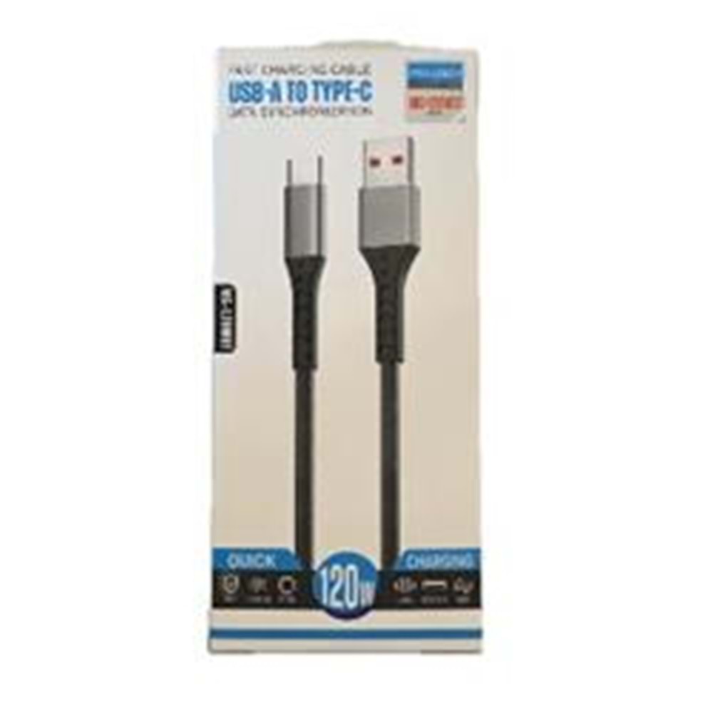 Megatech MT-120wt Hasır 120W Usb To Type-C Data Kablosu