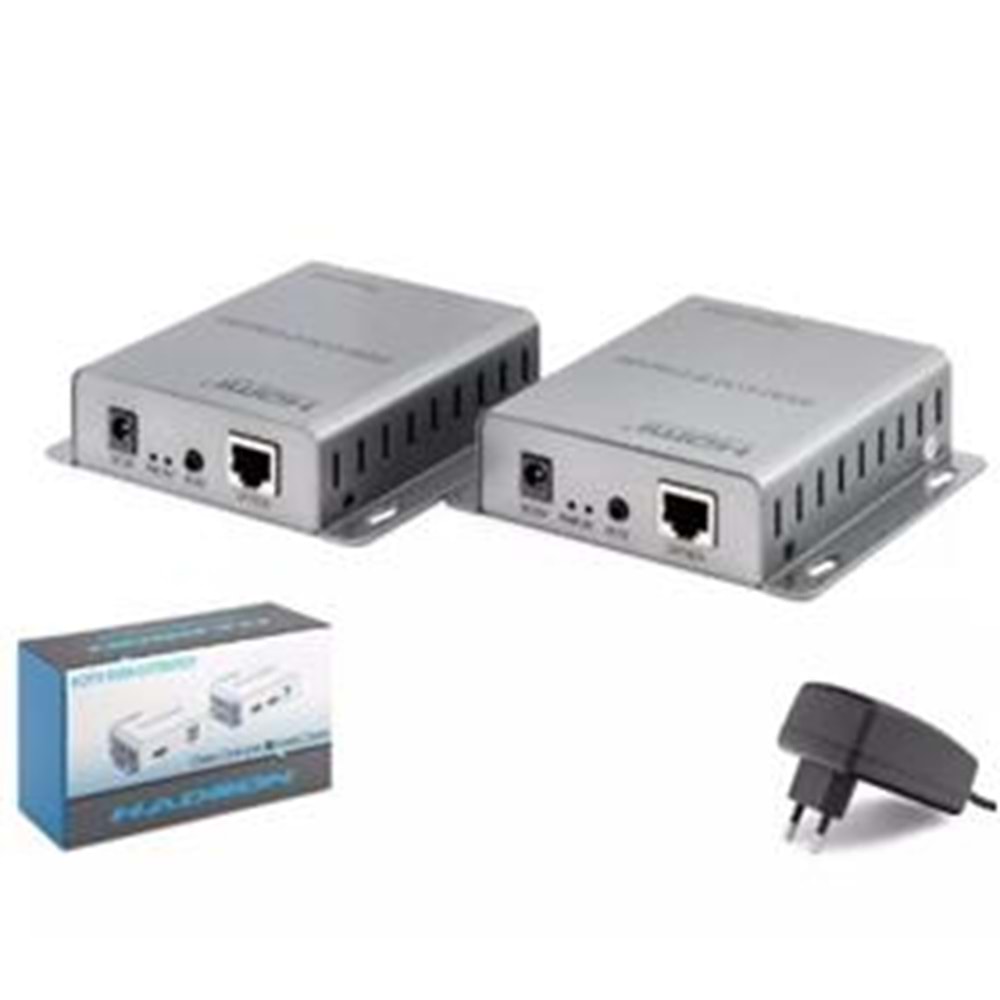 HADRON HDX1343 HDMI KVM IP Extender 200 m - Gümüş