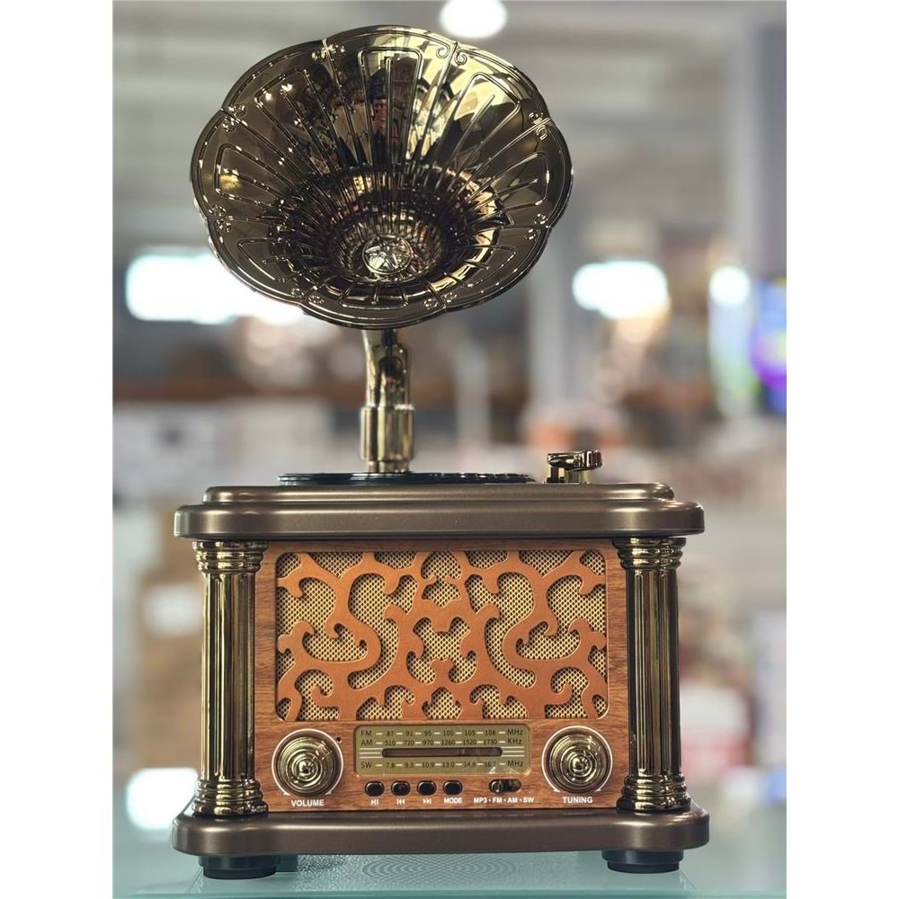 Everton Rt-588 Bluetooth Fm-Usb-Tf-Aux Şarjlı Nostaljik Radyo