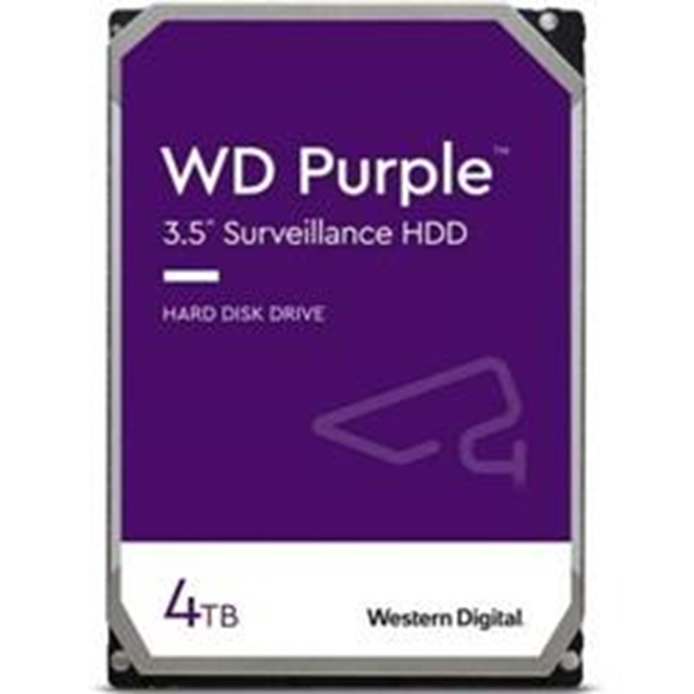 Wd 4Tb 3.5 Purple WD43PURZ Sata3 5400RPM 64MB 7-24 Guvenlık Harddisk (Hikvision)