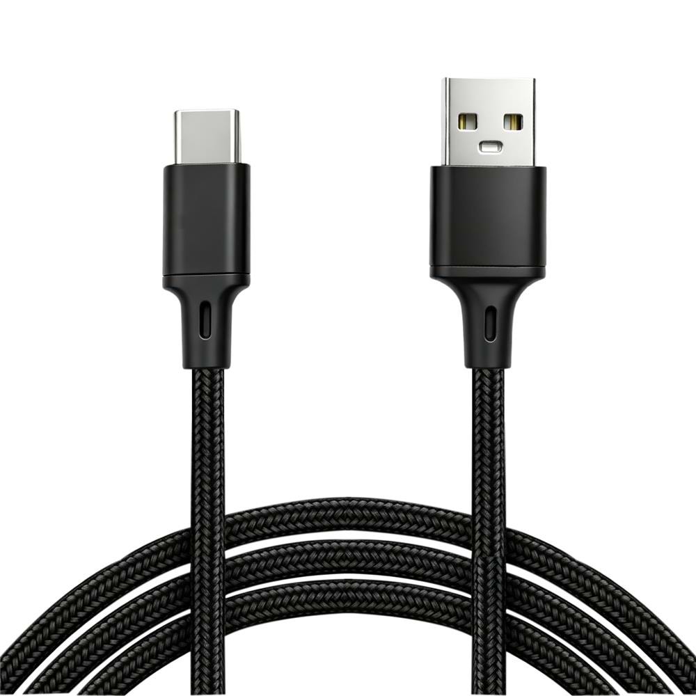 Vcom CU252 Type-C to USB 3m 15W (5V-3A) Örgülü Şarj Kablosu