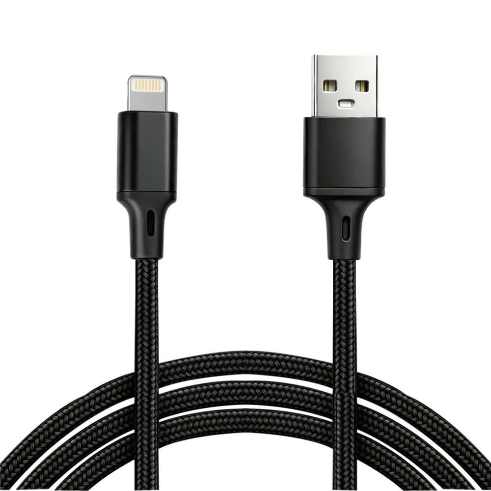 Vcom CU253 Lightning to USB 3m 10W (5V-2A) Örgülü Şarj Kablosu