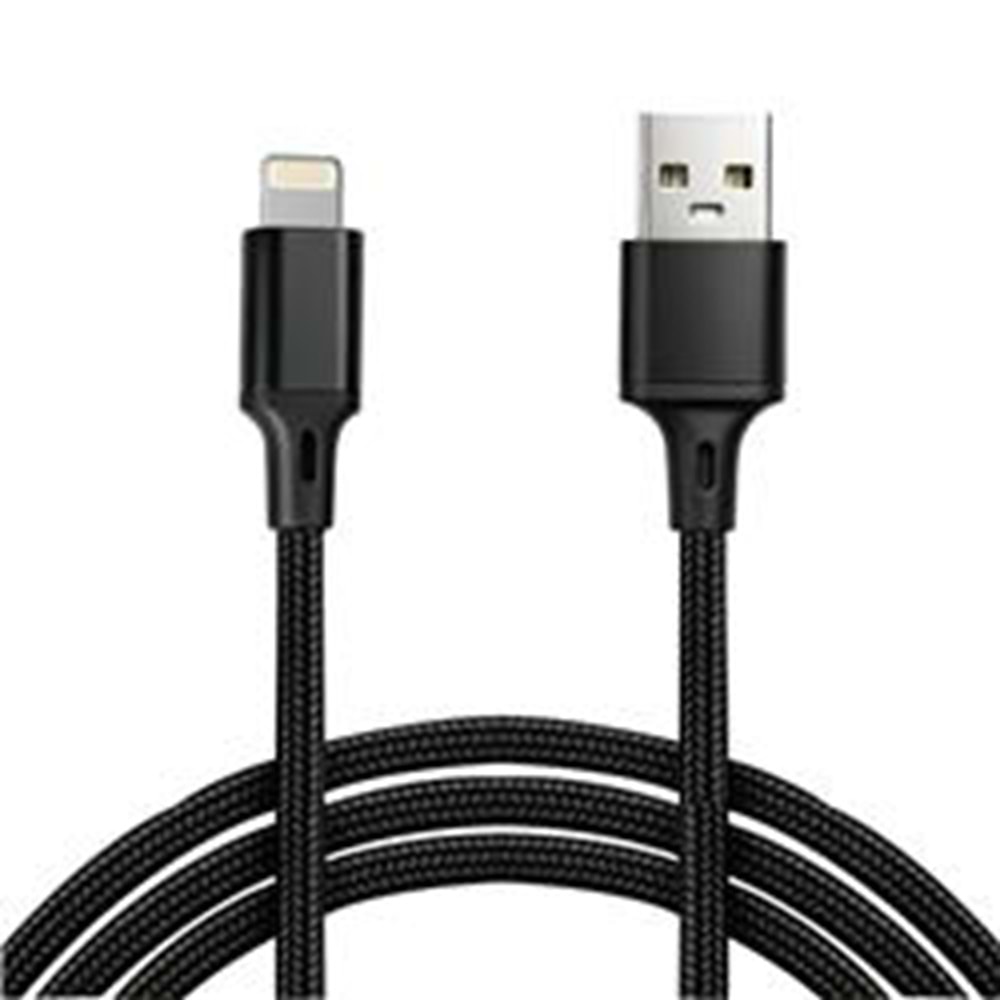 Vcom CU253 Lightning to USB 3m 10W (5V-2A) Örgülü Şarj Kablosu