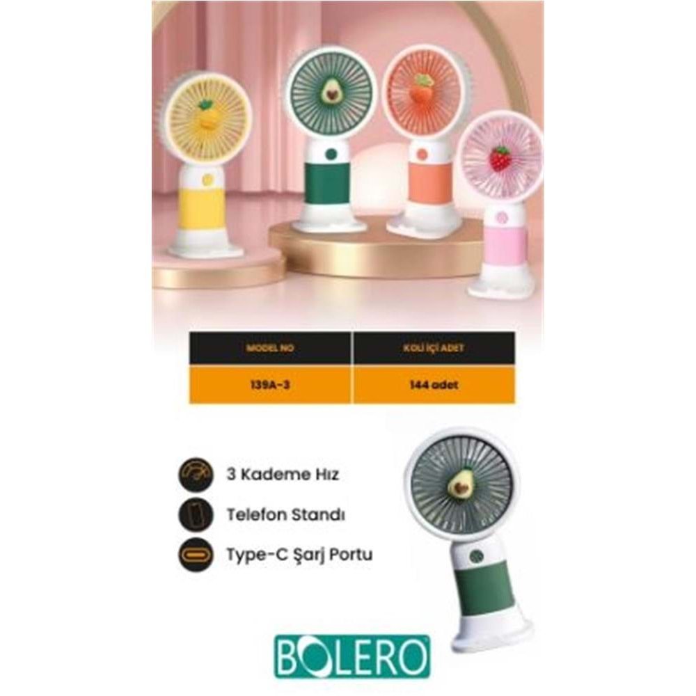 Bolero Mini Fan 139A-3 (SPG387)