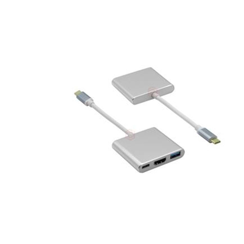 Frisby FA-7656TC Type-C - HDMI + USB 3.0 Adaptör + PD Şarj