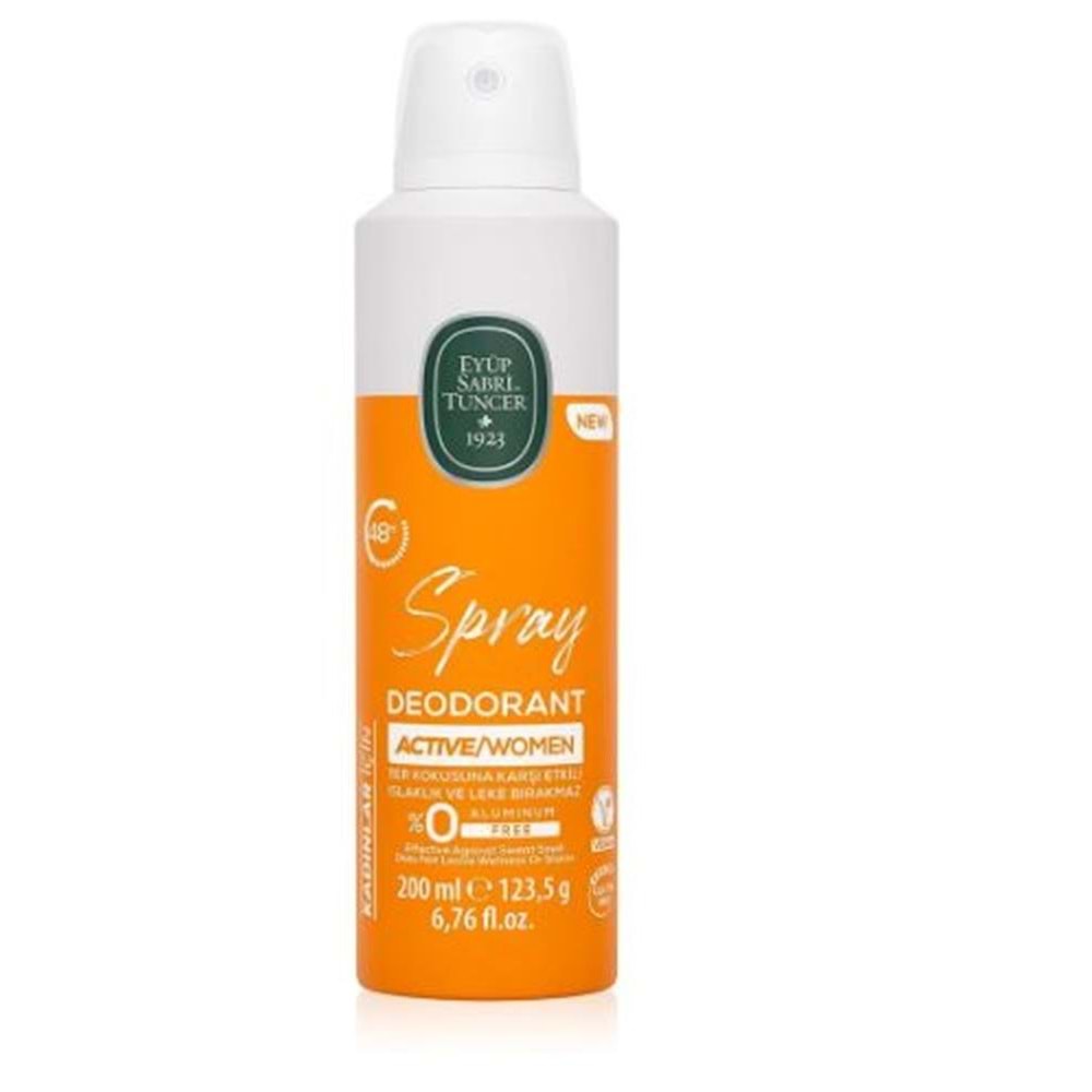 Eyüp Sabri Tuncer Active - Kadın Sprey Deodorant 200 ml