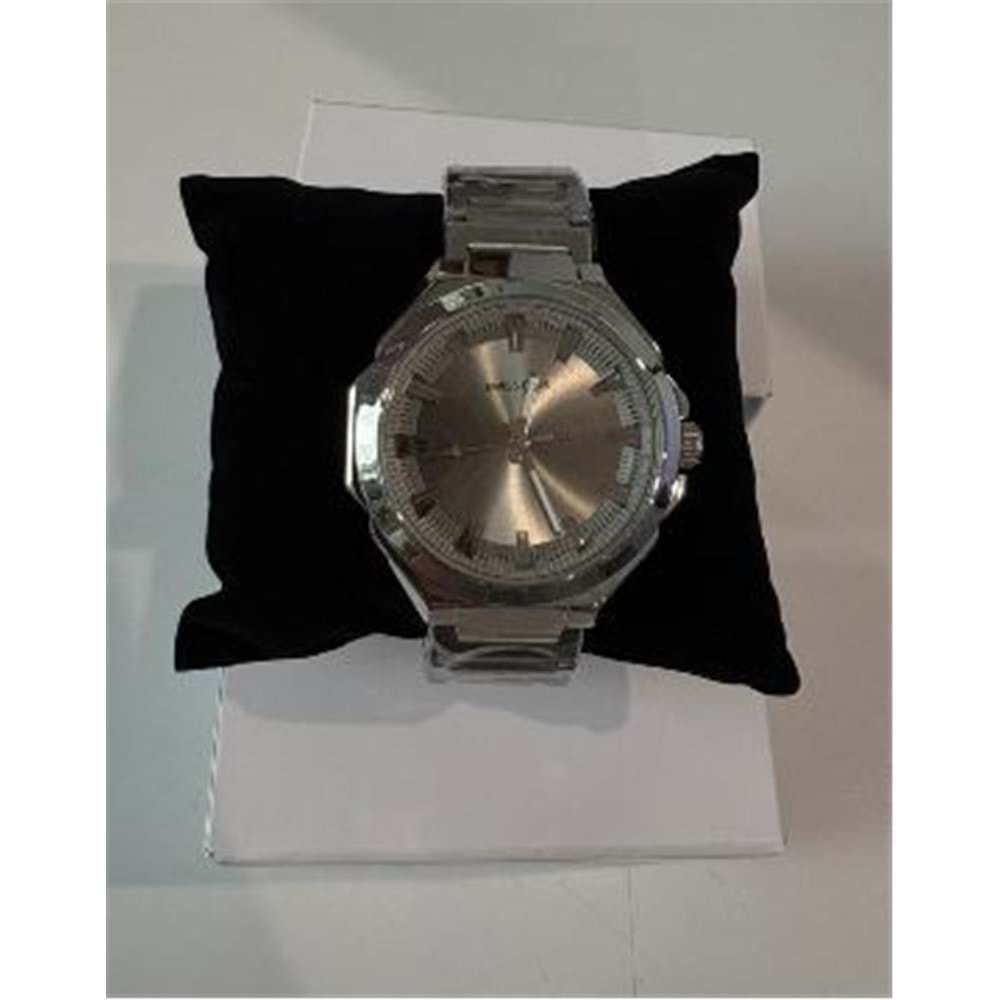 Swiss Plus Man Watch Basic Seri Model-9 ST3506AGS Max Plus Silver-Silver