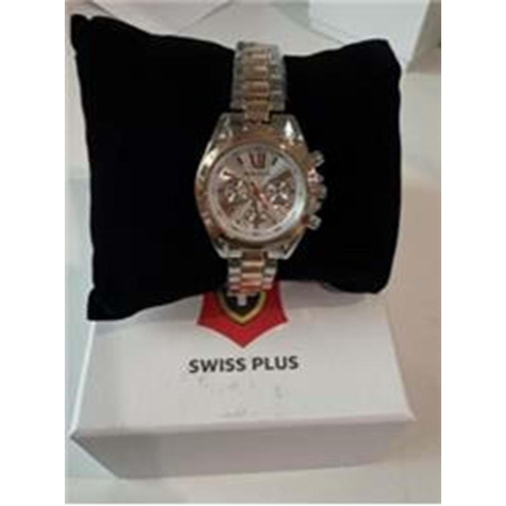 Swiss Plus Woman Watch Model-1 ST0730ABL Rose Gold-Silver