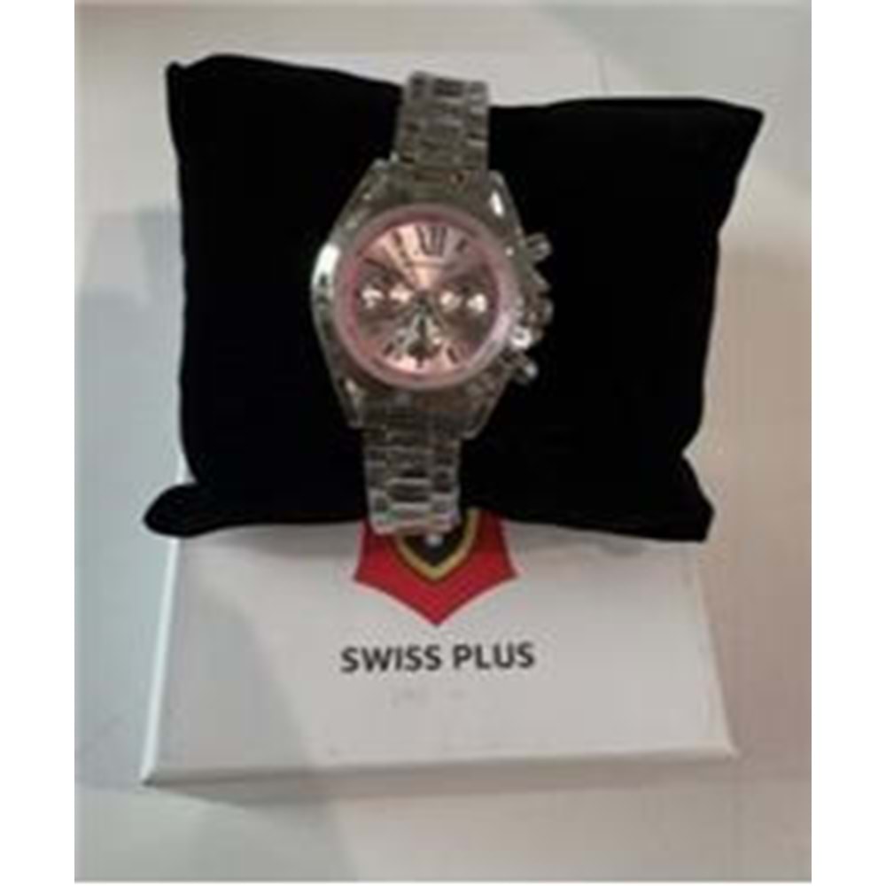 Swiss Plus Woman Watch Model-2 ST0730ABL Pink-Silver