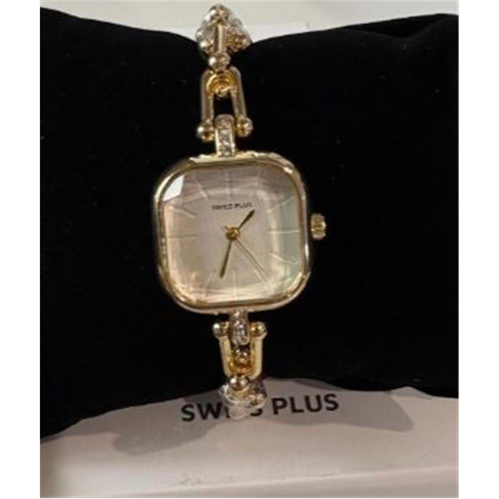 Swiss Plus Woman Watch Model-7 ST0227KBL Gold