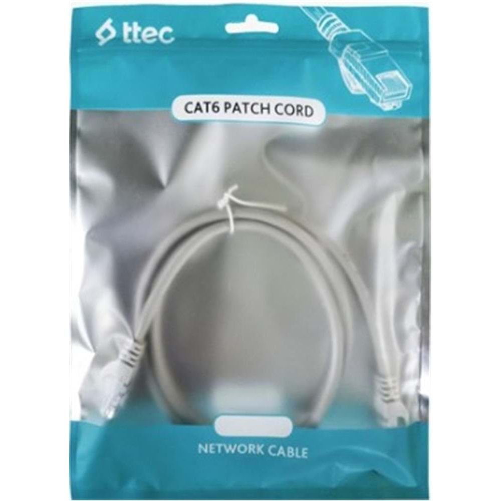 Ttec KBL-PTCH-50CMG Cat6 0.50MT Gri Utp Patch Kablo 