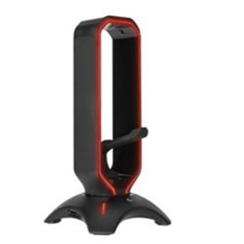 Rampage RM-H66 GUARD Siyah RGB Işıklı 2-Usb Port Kulaklık İçin Stand
