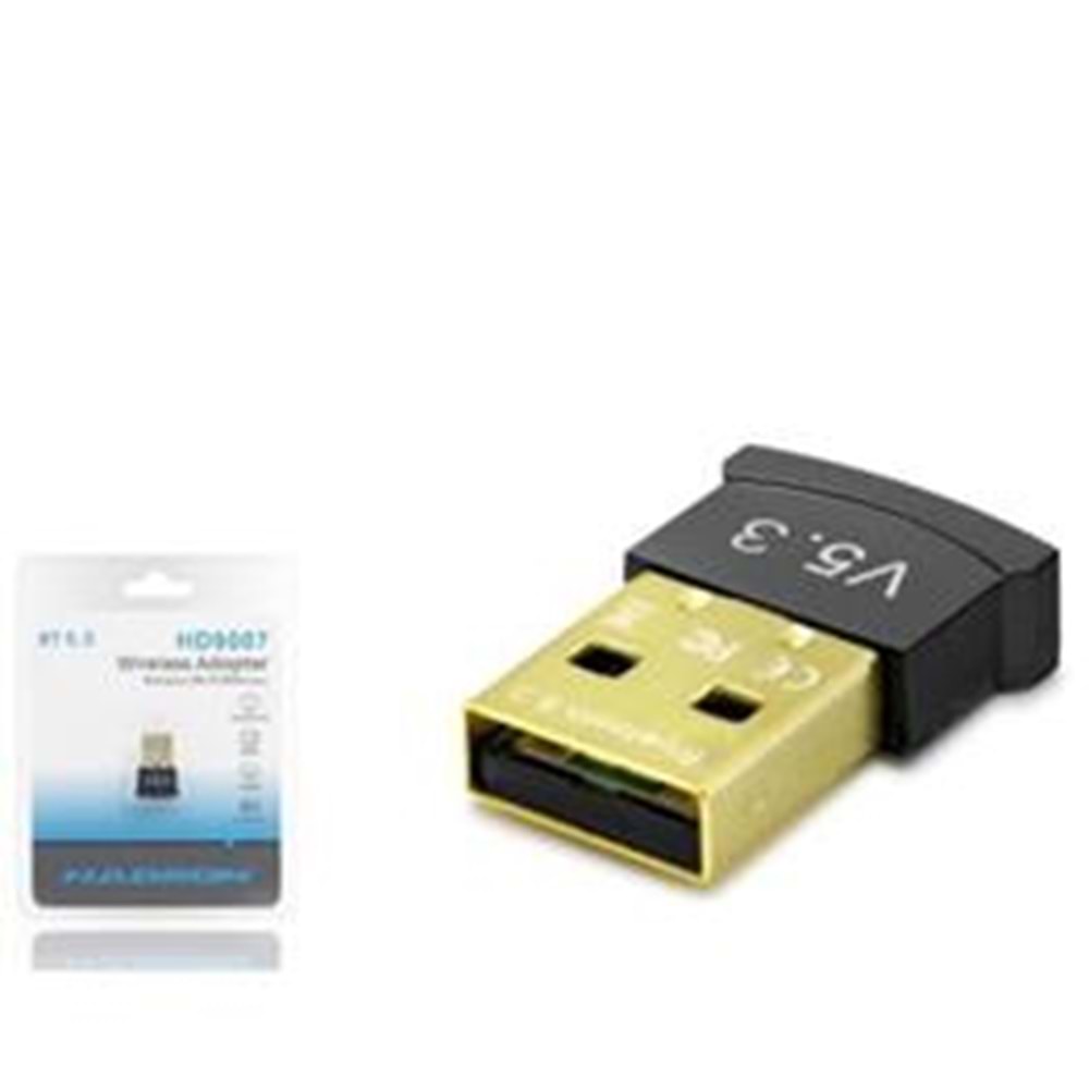 HADRON HD9007 USB Bluetooth Adaptör 5.3 Siyah