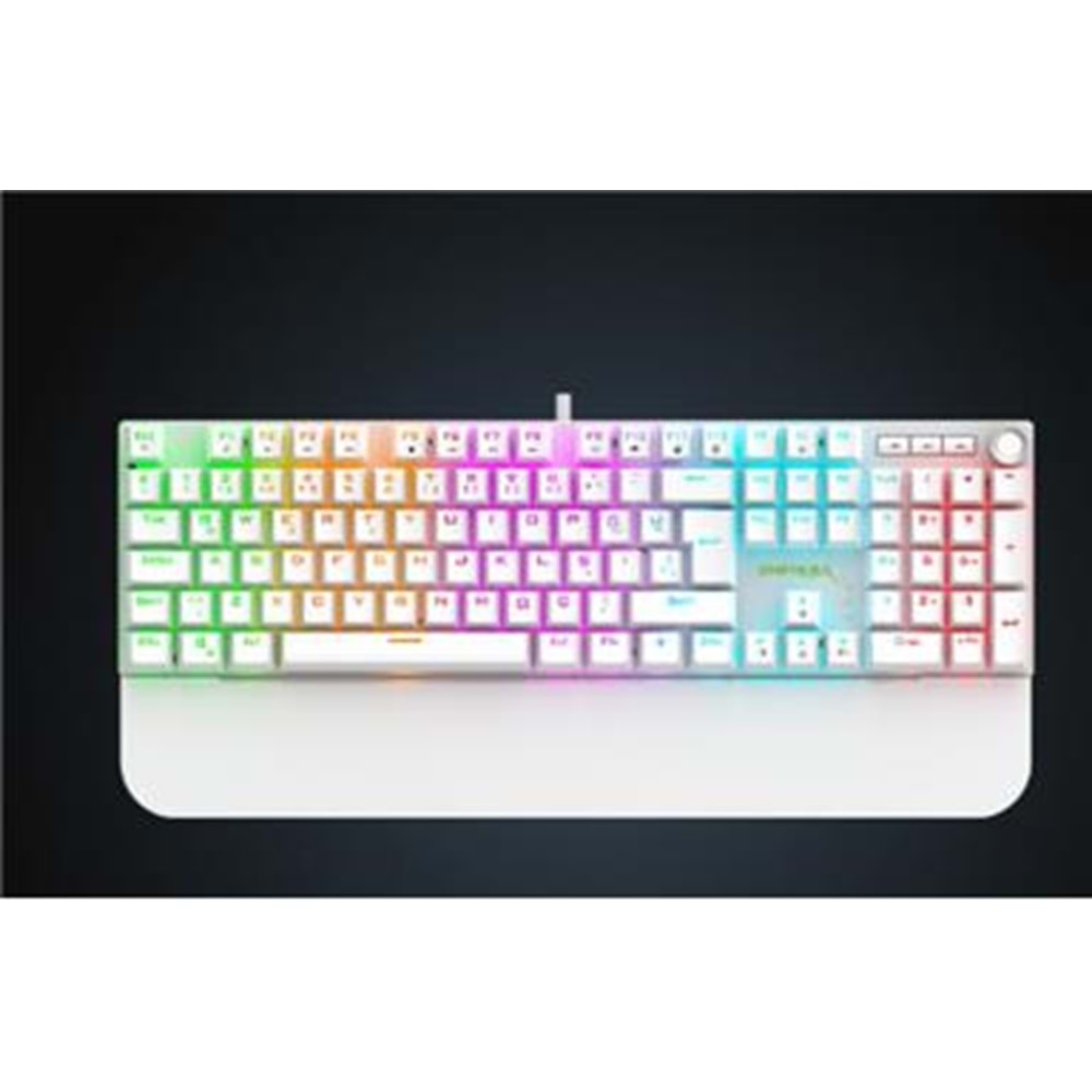 IKG-430T Gaming Klavye Kırmızı mekanik anahtar, rainbow LED aydınlatma 