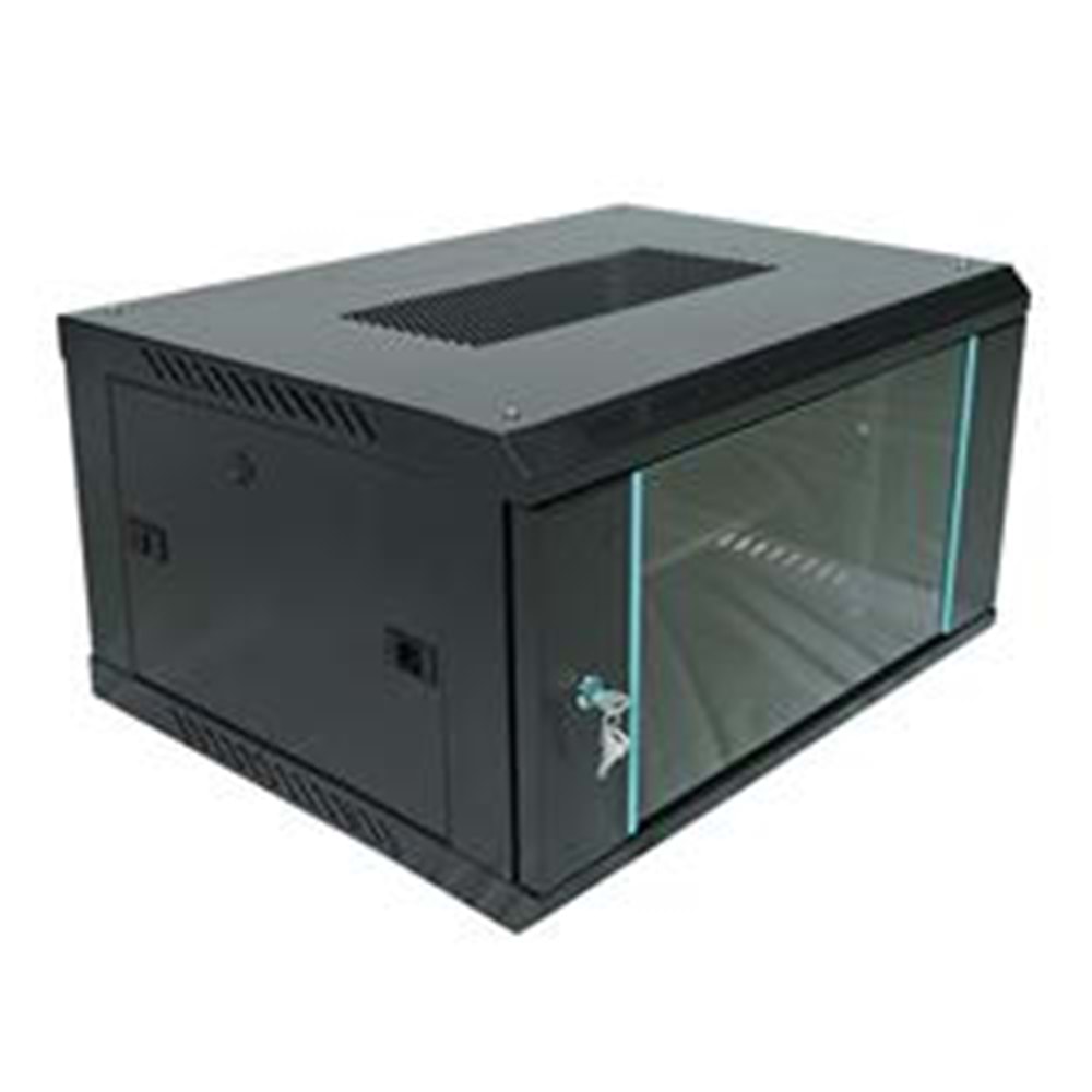 Racksan MT-6607S 7U Duvar Tipi Kabinet (350-600-600) Raf+Fan+Priz