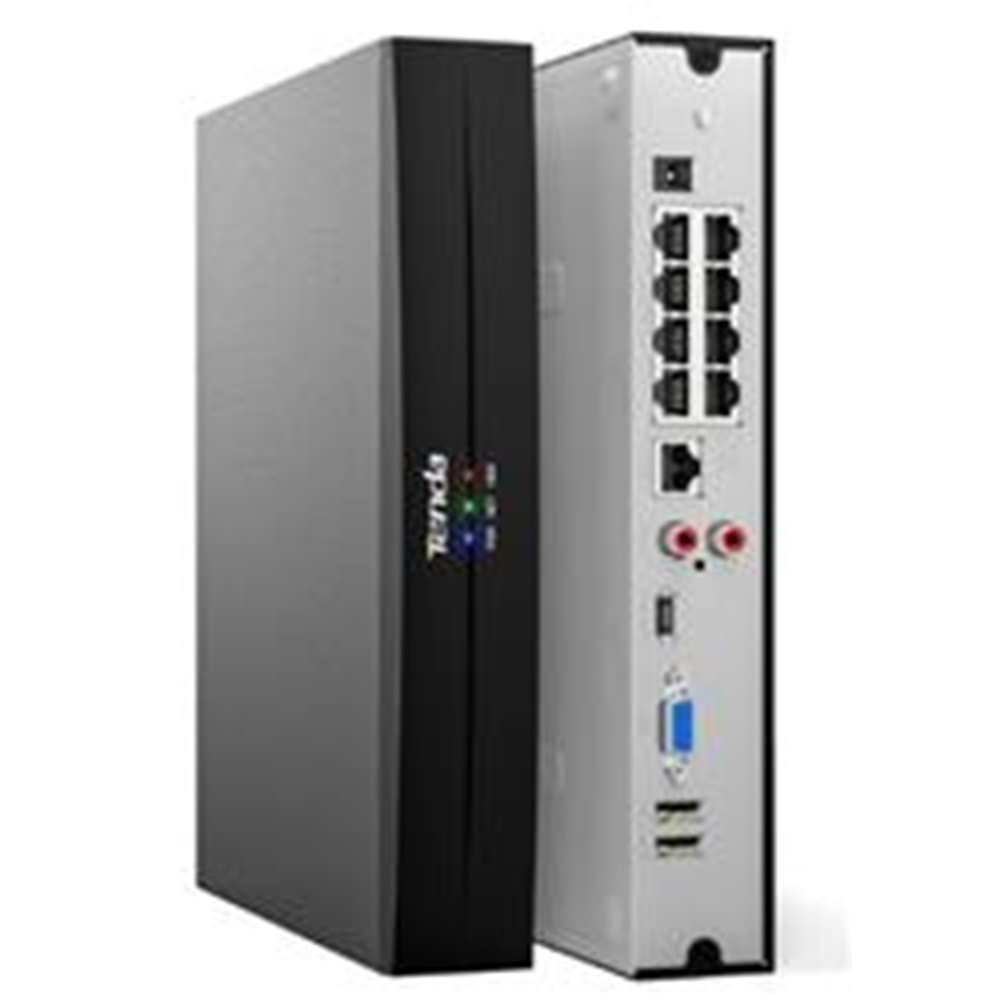 Tenda TN3108-8P 8 Kanal Poe 4K 8MP Destekli NVR Kayıt Cİhazı