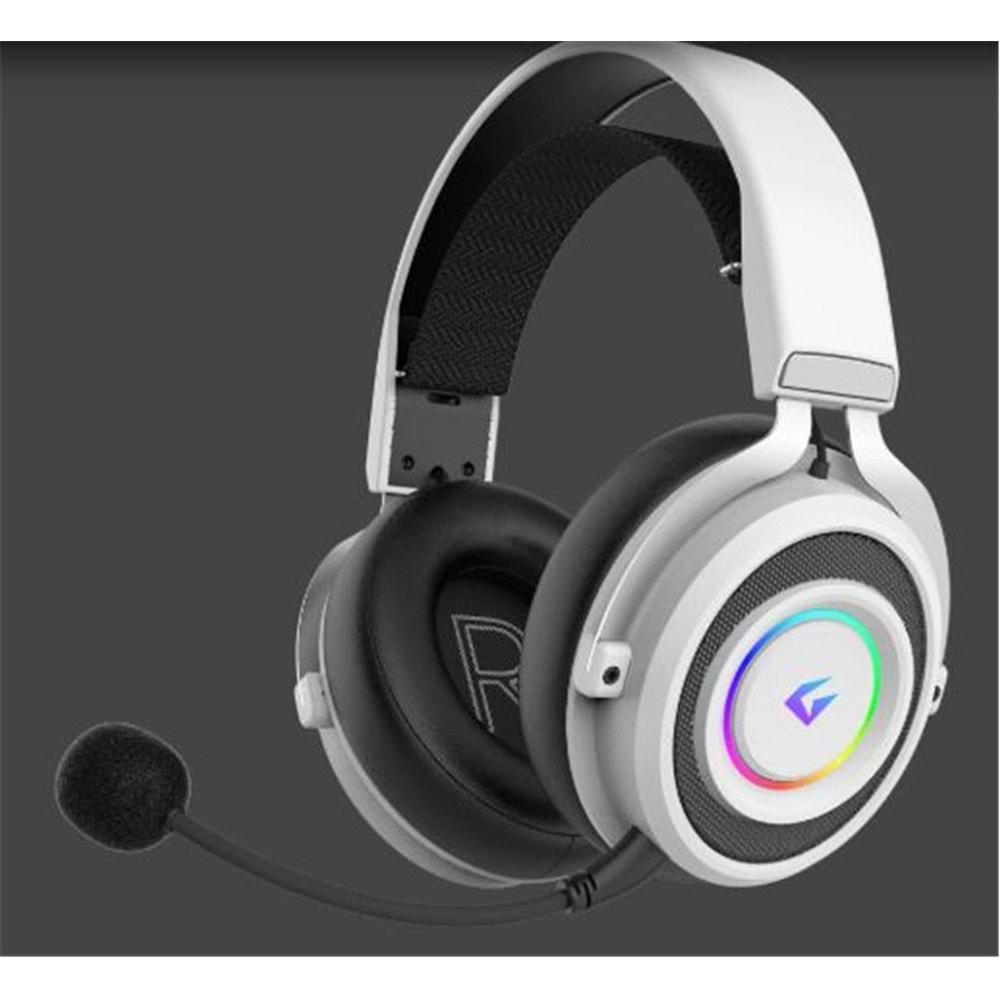 Gameagle GE2010 Step Hunter S1 RGB Kablosuz Mikrofonlu Oyuncu Kulaklığı Beyaz