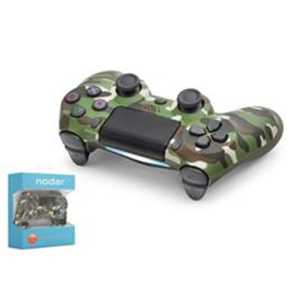NODAR ND400L PS4 Uyumlu Kablosuz GamePad Oyun Kolu - Yeşil Kamuflaj