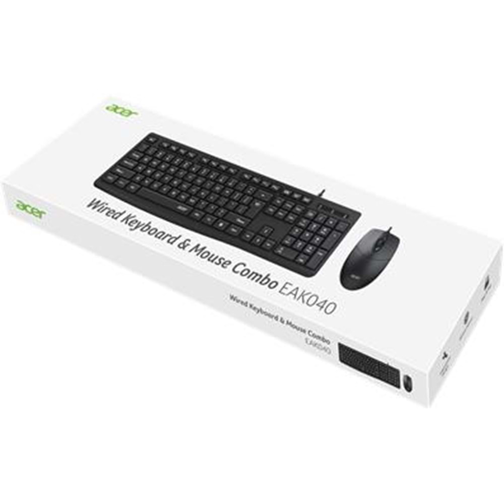 ACER EAK040 BKL Kablolu Klavye+ Mouse set
