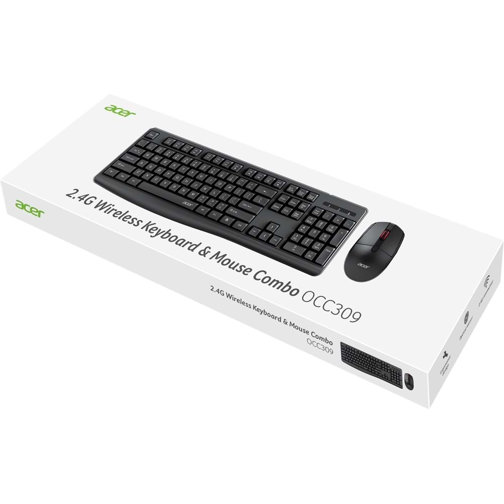 ACER OCC309 BK Kablosuz Klavye+ Mouse set