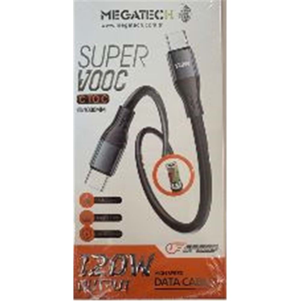 Megatech MT-120UT 120W USB To Type-c Data Kablosu