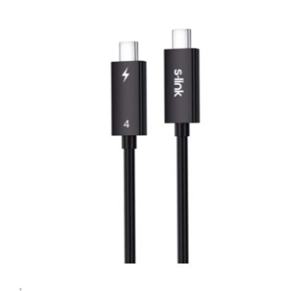 S-link SL-TC402 Thunderbolt 4.0 2m 8k 60Hz PD100W TypeC to TypeC 40Gbps Hızlı Data Kablosu