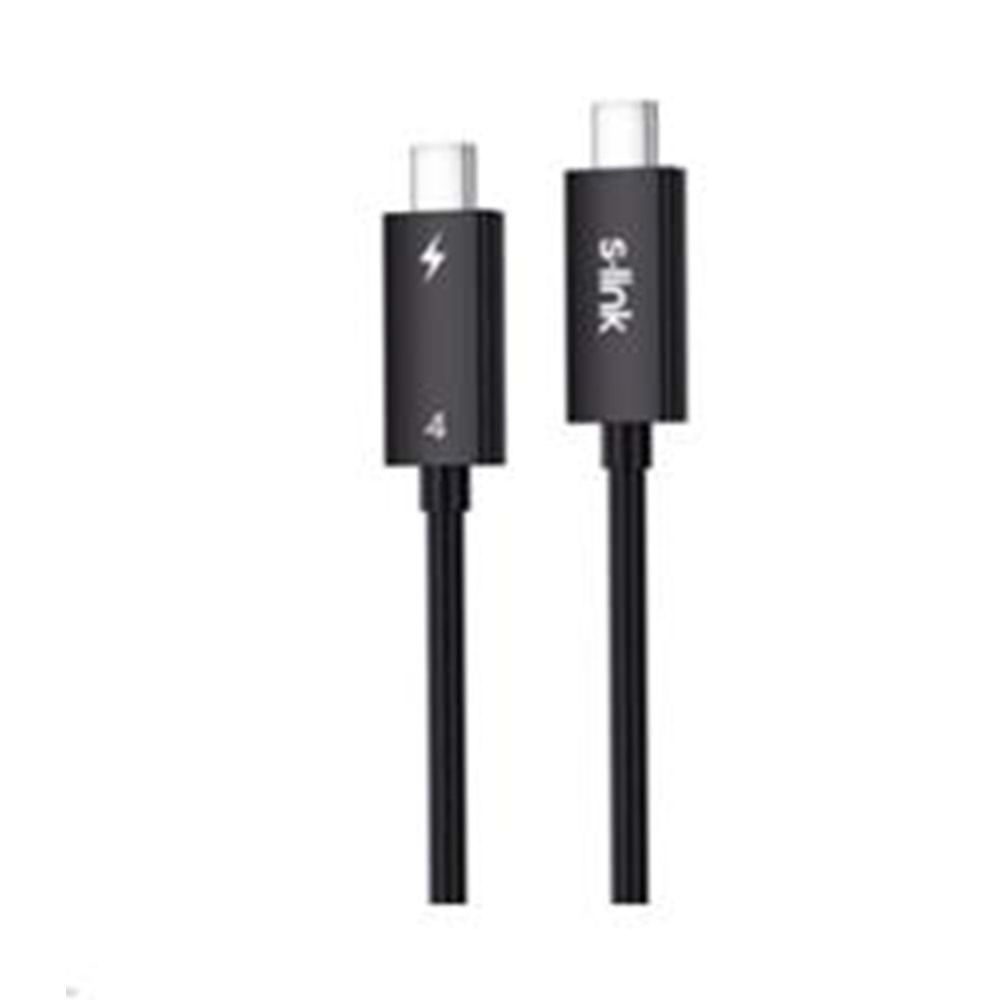 S-link SL-TC402 Thunderbolt 4.0 2m 8k 60Hz PD100W TypeC to TypeC 40Gbps Hızlı Data Kablosu