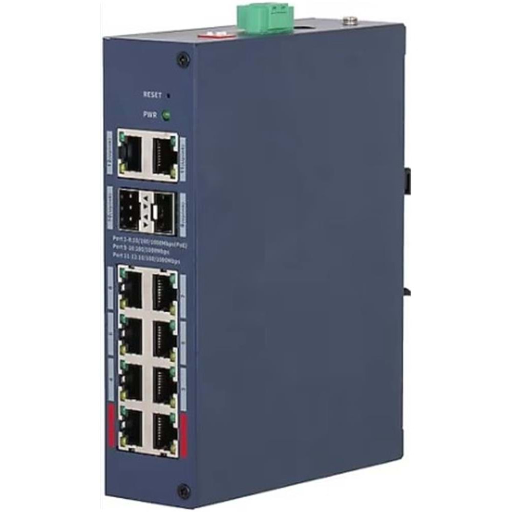 Dahua CHS4212-8GT-110 8 Port Gigabit PoE 110W 2 Port Uplink 2 Port SFP Cloud Yönetilebilir Switch