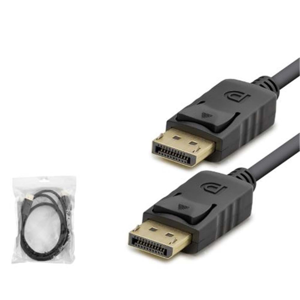 HADRON HDX7860 DisplayPort Görüntü Kablosu 8K 60 Hz 1.8 m Siyah