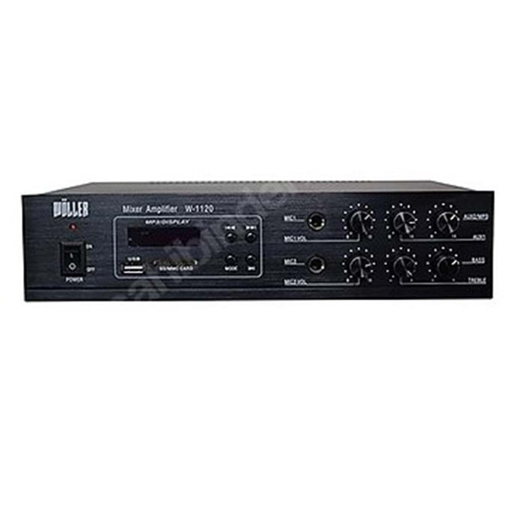 Wöller W-1120 80W 100V Mikser Amplifikatör