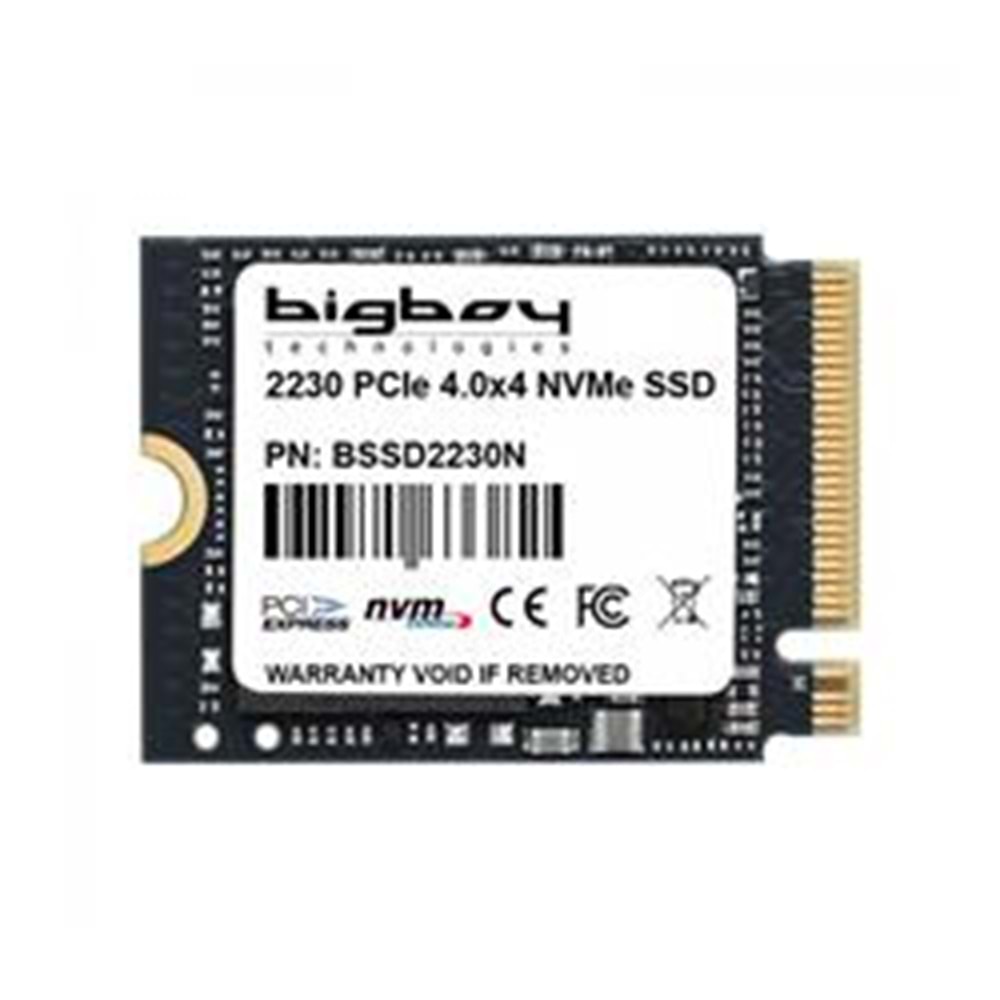 Bigboy 512GB PCIe 4.0 x4 22x30mm M.2 NVMe 5100-2700MB-s Notebook SSD BSSD2230N512G Ssd