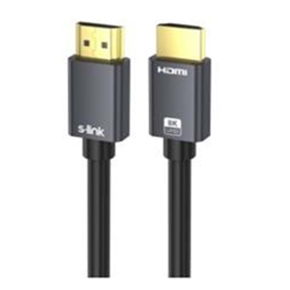 S-link SL-HM8K010 HDMI TO HDMI 10m v2.1 8K60 HZ 4K 120HZ Kablo