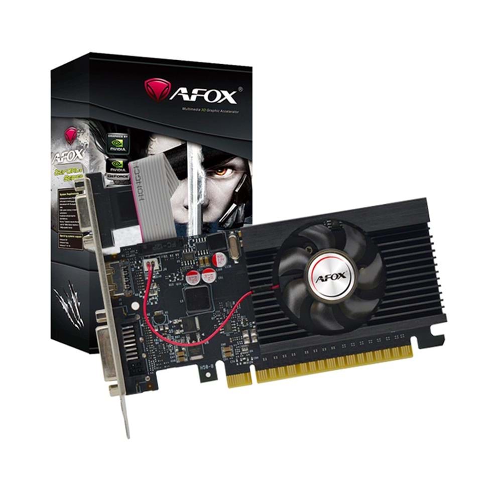 Afox Geforce Gt710 2gb Ddr3 64bit AF710-2048D3L5-V3 DVI HDMI VGA LP Single Fan Ekran Kartı