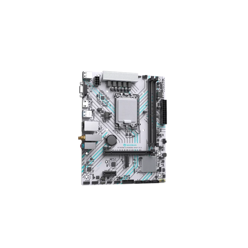 MAXUN B760M GAMING WIFI ICE DDR4 HDMI PCIE 4.0 1700p mATX BEYAZ