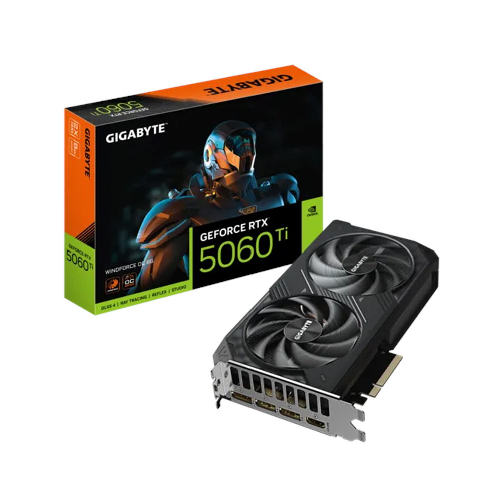 GIGABYTE 8GB RTX5060Ti WINDFORCE OC GV-N506TWF2OC-8GD GDDR7 128Bit HDMI-DP PCIE 5.0