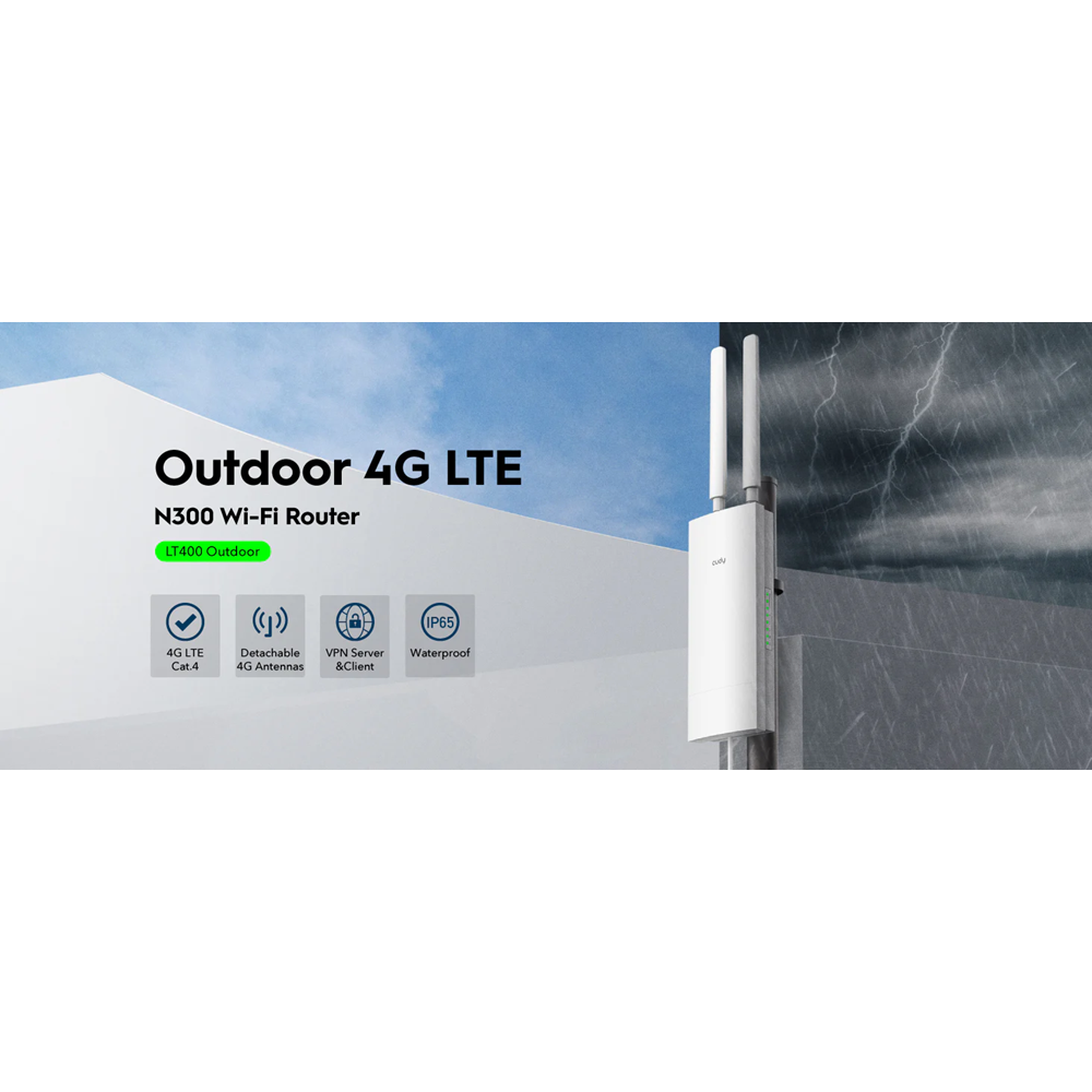 CUDY LT400 Outdoor N300 Harici 4G LTE Router 
