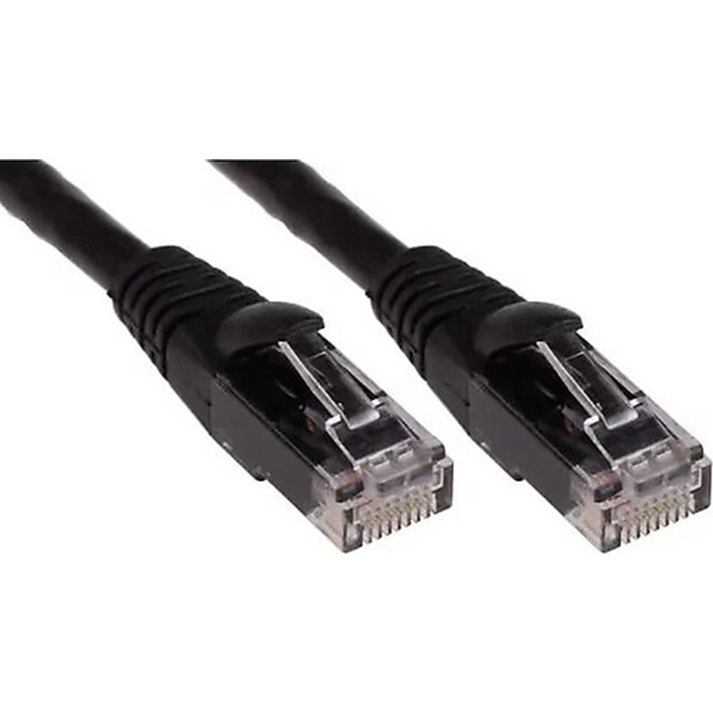 ODS 1metre CAT6 Utp LSZH Saf Bakır Siyah Patch Kablo (5'li paket)