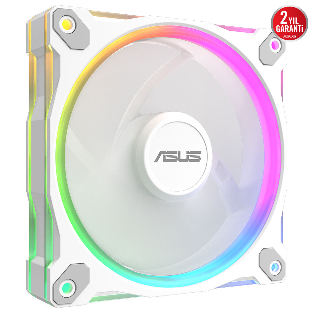 ASUS 12cm PRIME MR120 RGB Kasa Fanı Beyaz