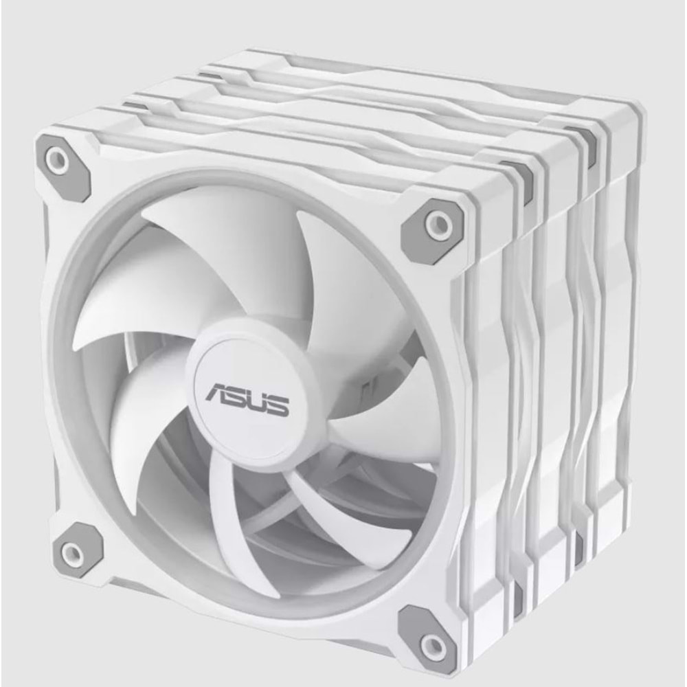 ASUS Prime MR120 ARGB White 120mm Kasa Fanı (3'lü Paket + Kontrolcü) / 90DA00I3-B09020